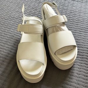 Dr. Martens Voss Mono Leather Platform Strap Sandals